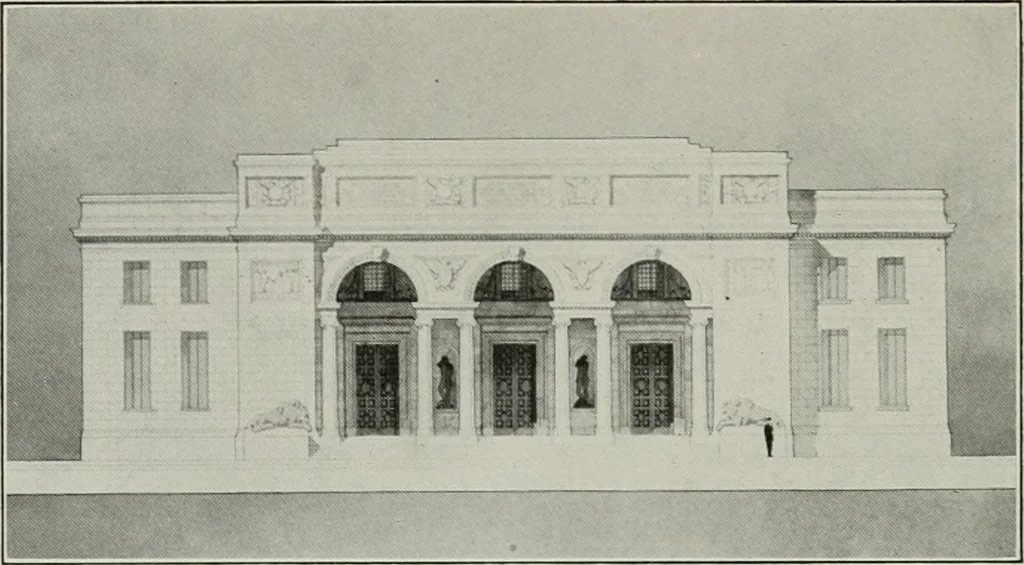 An illustration from The Architect & engineer of California and the Pacific Coast, 1905, leaf 211