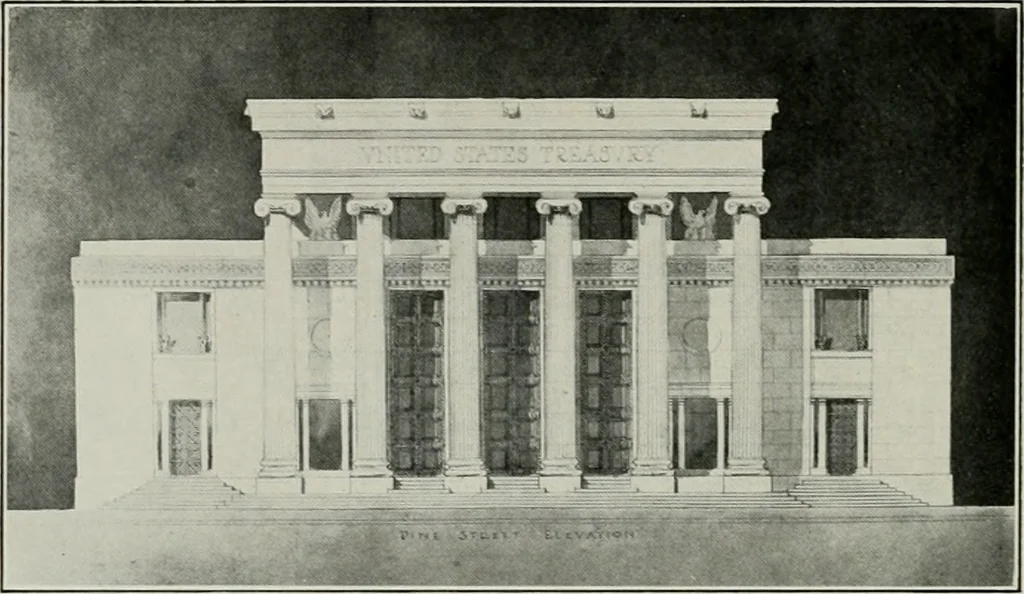 An illustration from The Architect & engineer of California and the Pacific Coast, 1905, leaf 213