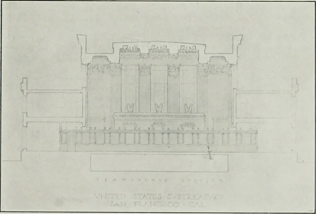 An illustration from The Architect & engineer of California and the Pacific Coast, 1905, leaf 214