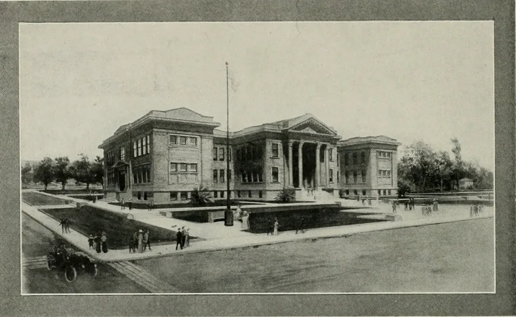 An illustration from The Architect & engineer of California and the Pacific Coast, 1905, leaf 221