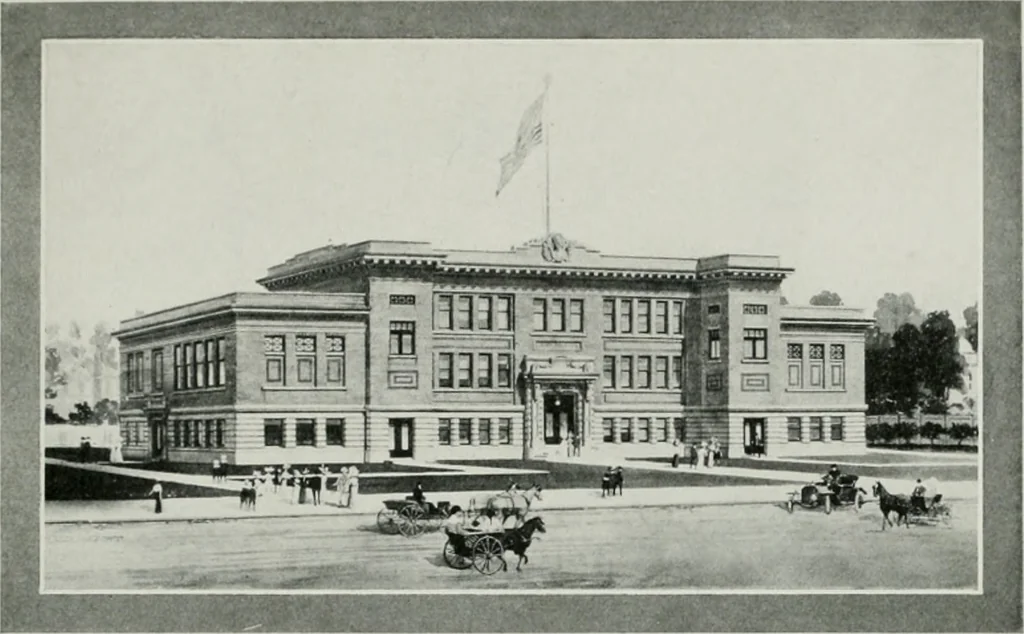 An illustration from The Architect & engineer of California and the Pacific Coast, 1905, leaf 222
