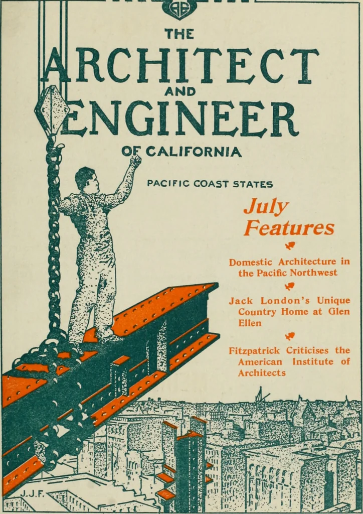 An illustration from The Architect & engineer of California and the Pacific Coast, 1905, leaf 316