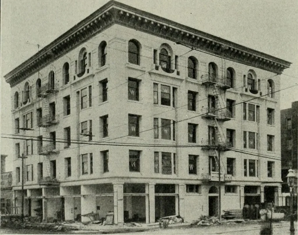 An illustration from The Architect & engineer of California and the Pacific Coast, 1905, leaf 13