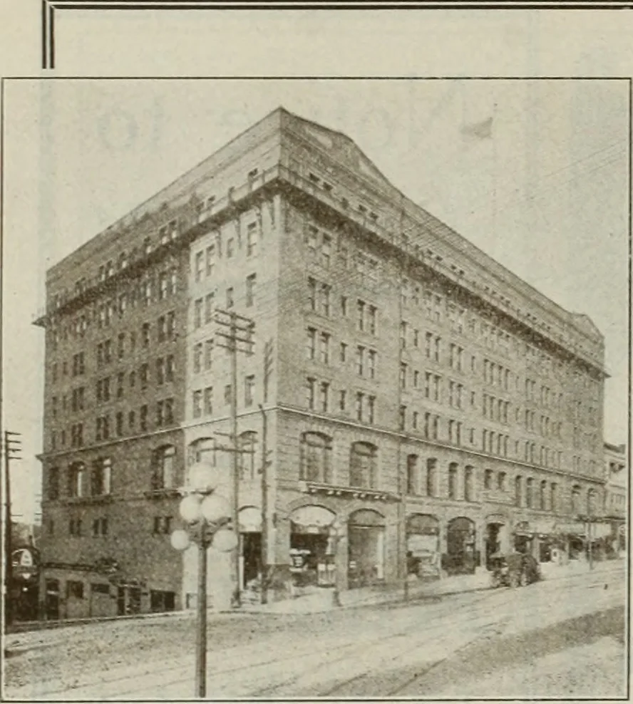 An illustration from The Architect & engineer of California and the Pacific Coast, 1905, leaf 189