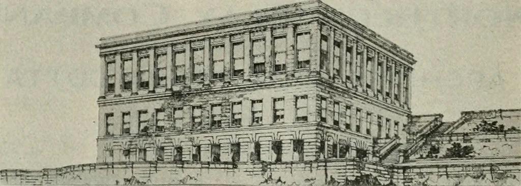 An illustration from The Architect & engineer of California and the Pacific Coast, 1905, leaf 23