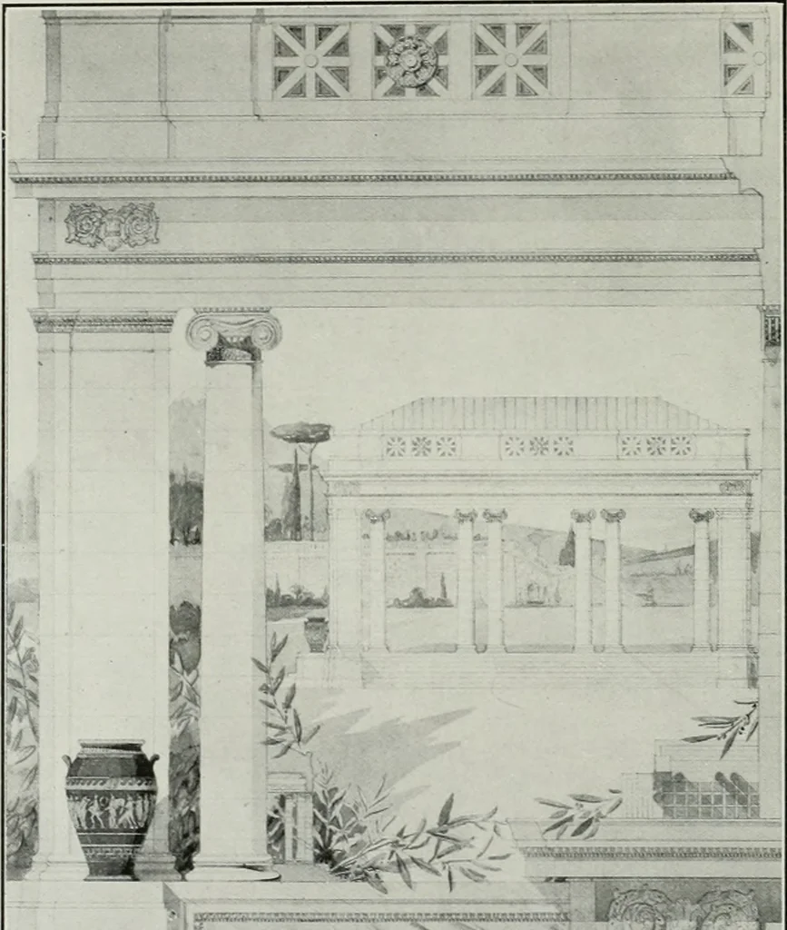 An illustration from The Architect & engineer of California and the Pacific Coast, 1905, leaf 379