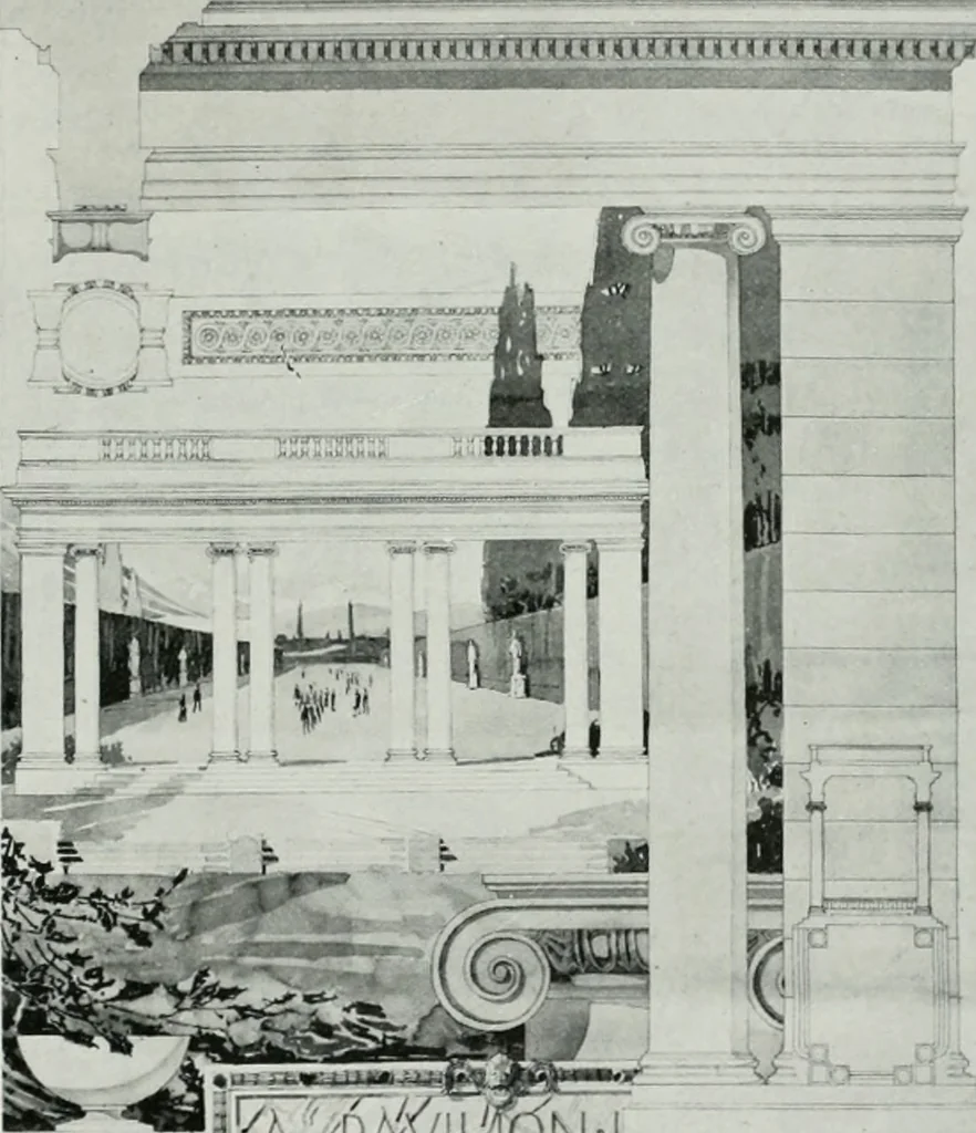 An illustration from The Architect & engineer of California and the Pacific Coast, 1905, leaf 380