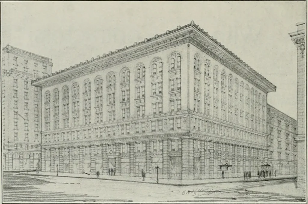 An illustration from The Architect & engineer of California and the Pacific Coast, 1905, leaf 419