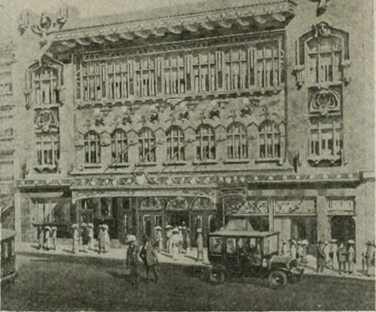 An illustration from The Architect & engineer of California and the Pacific Coast, 1905, leaf 451