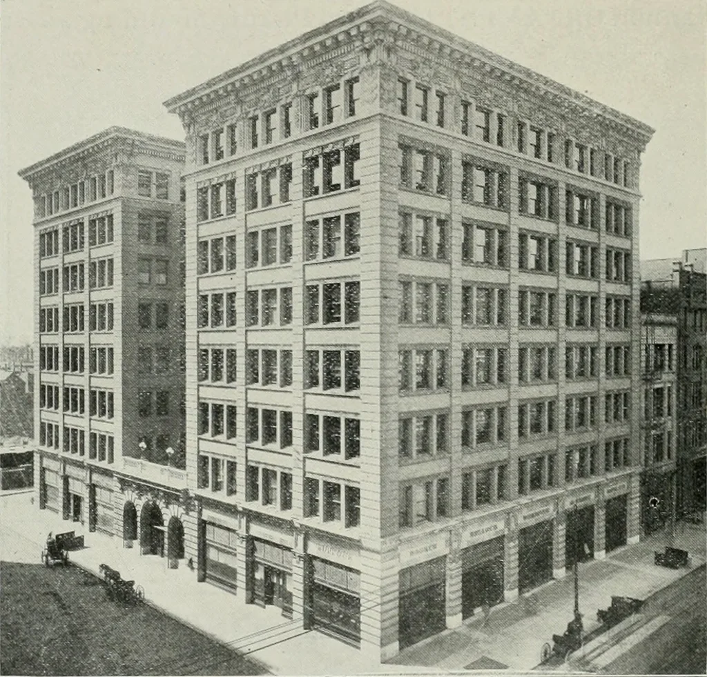 An illustration from The Architect & engineer of California and the Pacific Coast, 1905, leaf 471