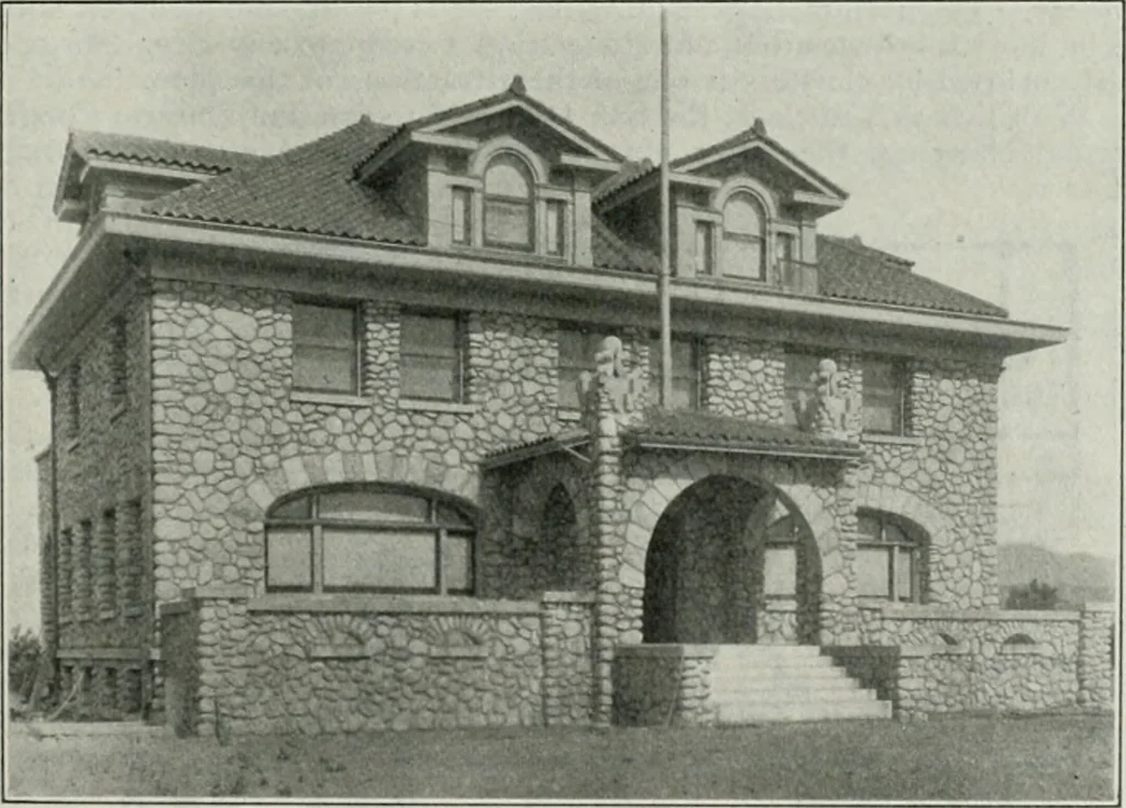 An illustration from The Architect & engineer of California and the Pacific Coast, 1905, leaf 88
