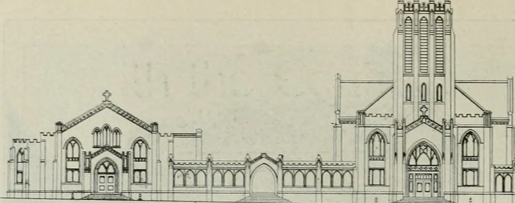 An illustration from The Architect & engineer of California and the Pacific Coast, 1905, leaf 89