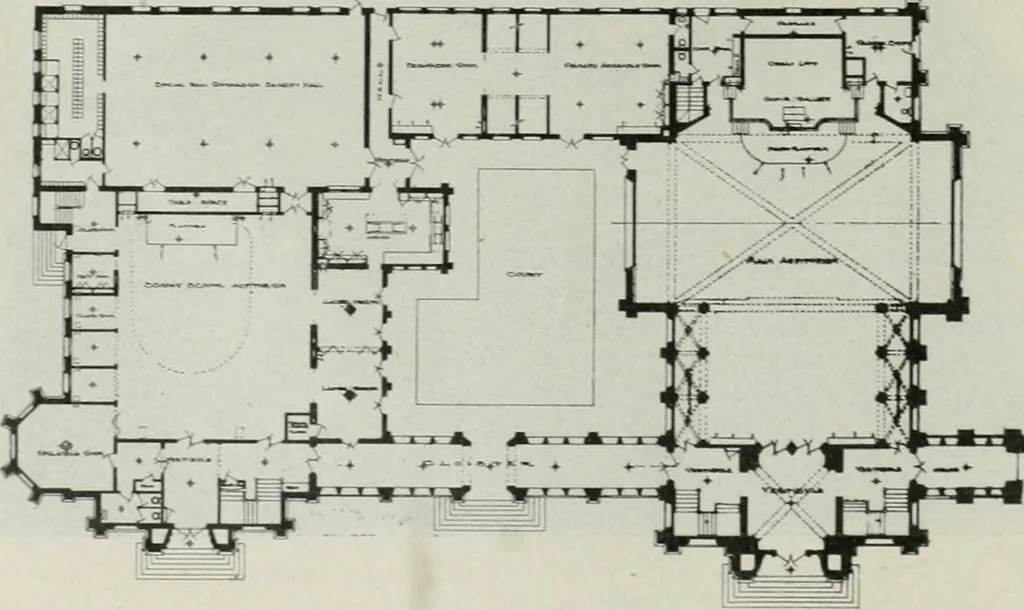 An illustration from The Architect & engineer of California and the Pacific Coast, 1905, leaf 89