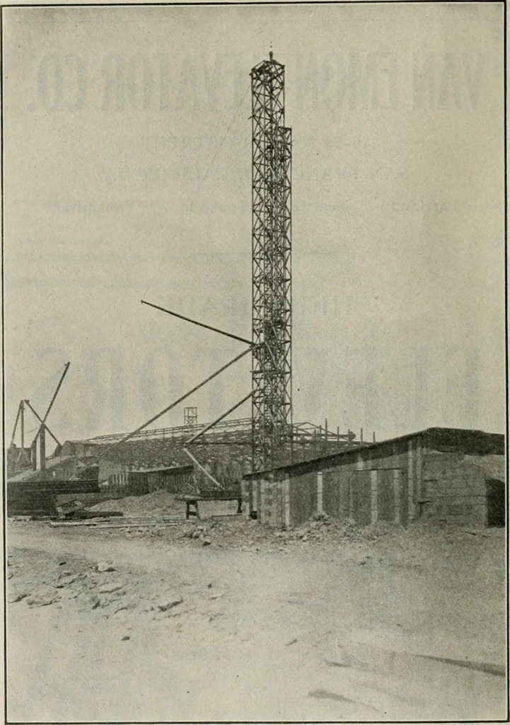 An illustration from The Architect & engineer of California and the Pacific Coast, 1905, leaf 9