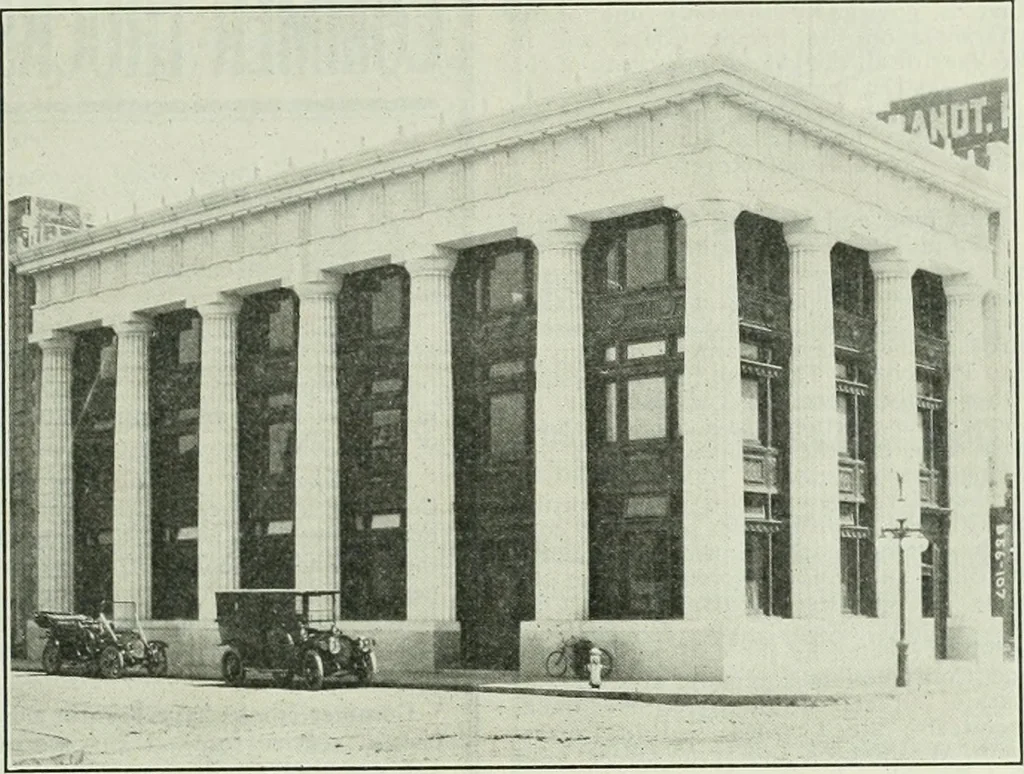 An illustration from The Architect & engineer of California and the Pacific Coast, 1905, leaf 104