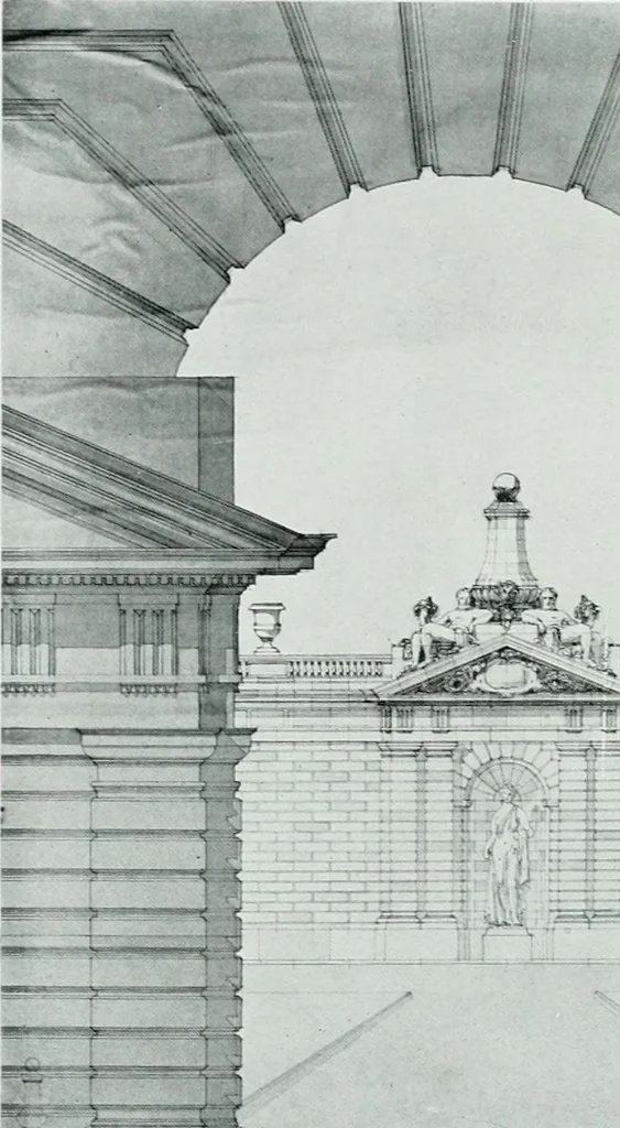 An illustration from The Architect & engineer of California and the Pacific Coast, 1905, leaf 132