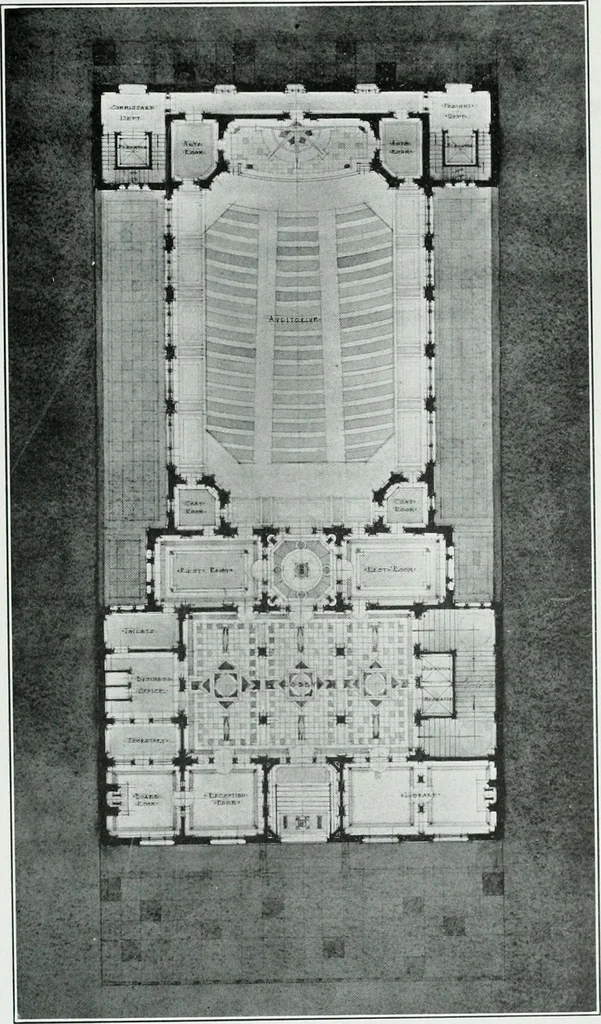 An illustration from The Architect & engineer of California and the Pacific Coast, 1905, leaf 134