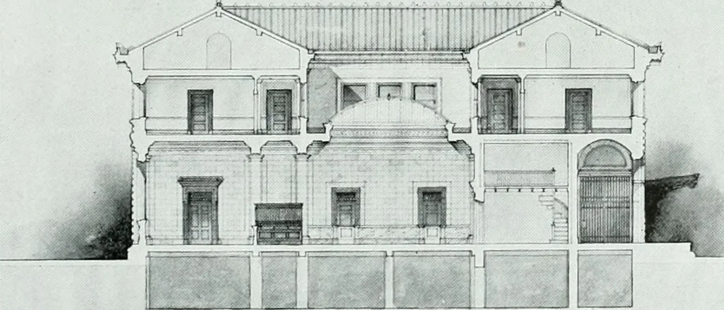 An illustration from The Architect & engineer of California and the Pacific Coast, 1905, leaf 144