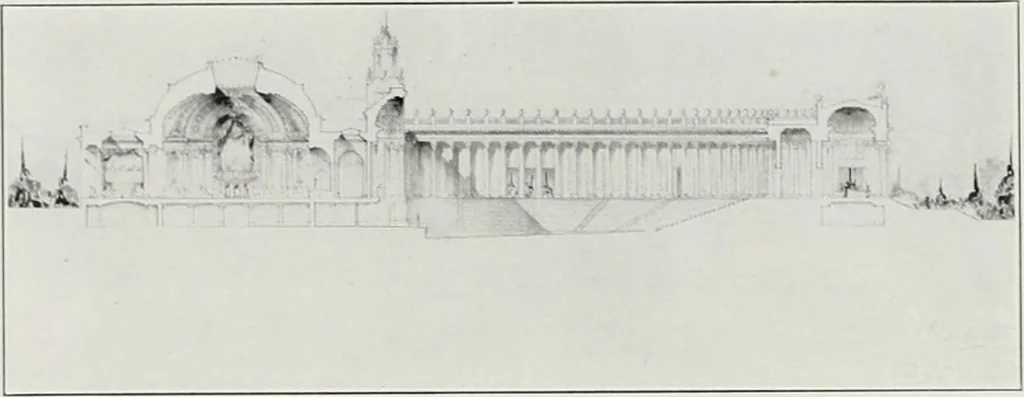 An illustration from The Architect & engineer of California and the Pacific Coast, 1905, leaf 255