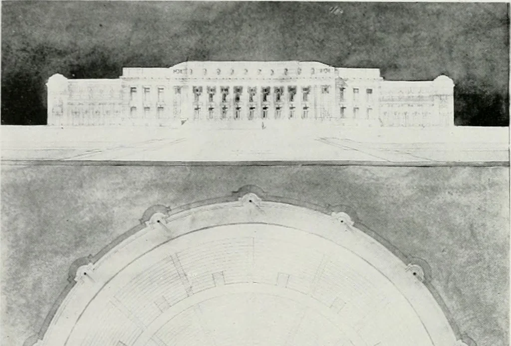 An illustration from The Architect & engineer of California and the Pacific Coast, 1905, leaf 257