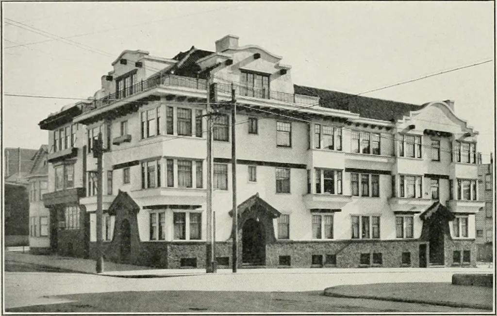 An illustration from The Architect & engineer of California and the Pacific Coast, 1905, leaf 31
