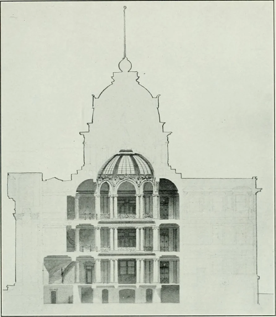 An illustration from The Architect & engineer of California and the Pacific Coast, 1905, leaf 42