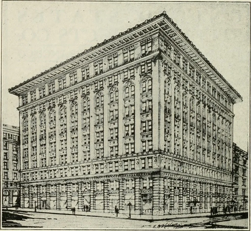 An illustration from The Architect & engineer of California and the Pacific Coast, 1905, leaf 145