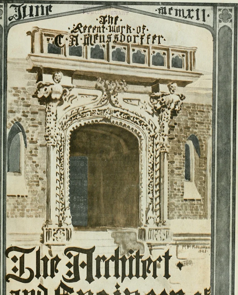 An illustration from The Architect & engineer of California and the Pacific Coast, 1905, leaf 170