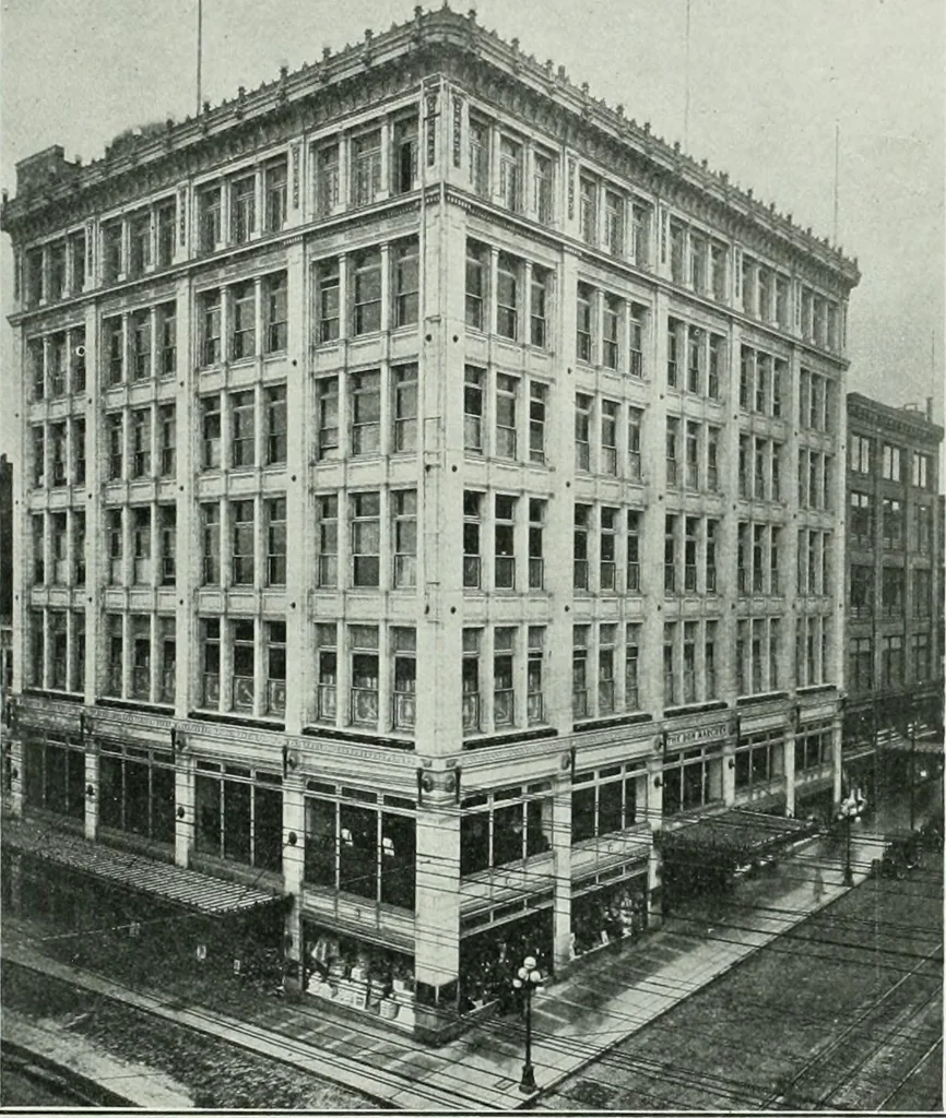 An illustration from The Architect & engineer of California and the Pacific Coast, 1905, leaf 176