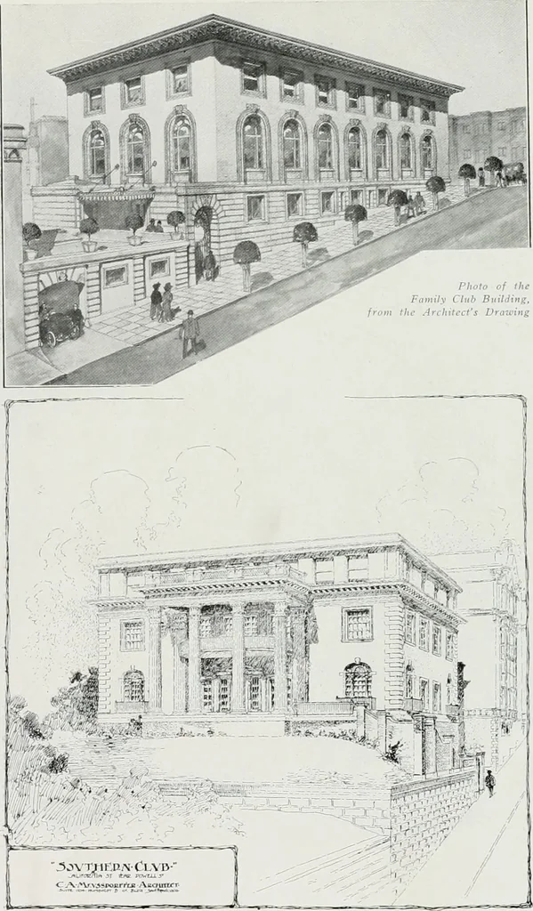 An illustration from The Architect & engineer of California and the Pacific Coast, 1905, leaf 223