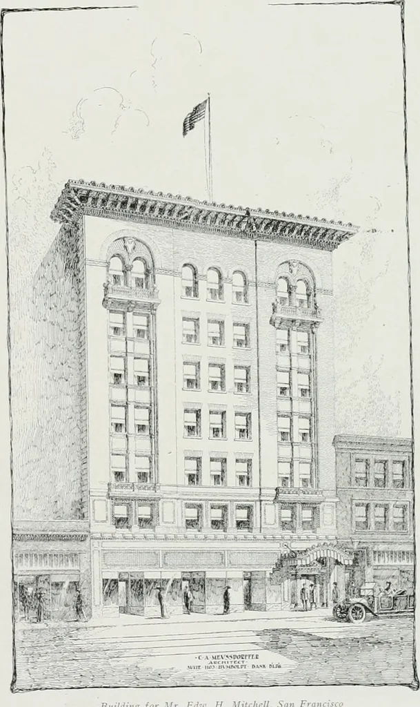 An illustration from The Architect & engineer of California and the Pacific Coast, 1905, leaf 227
