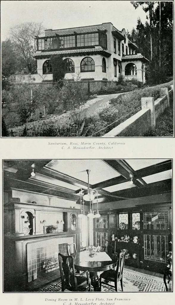 An illustration from The Architect & engineer of California and the Pacific Coast, 1905, leaf 243