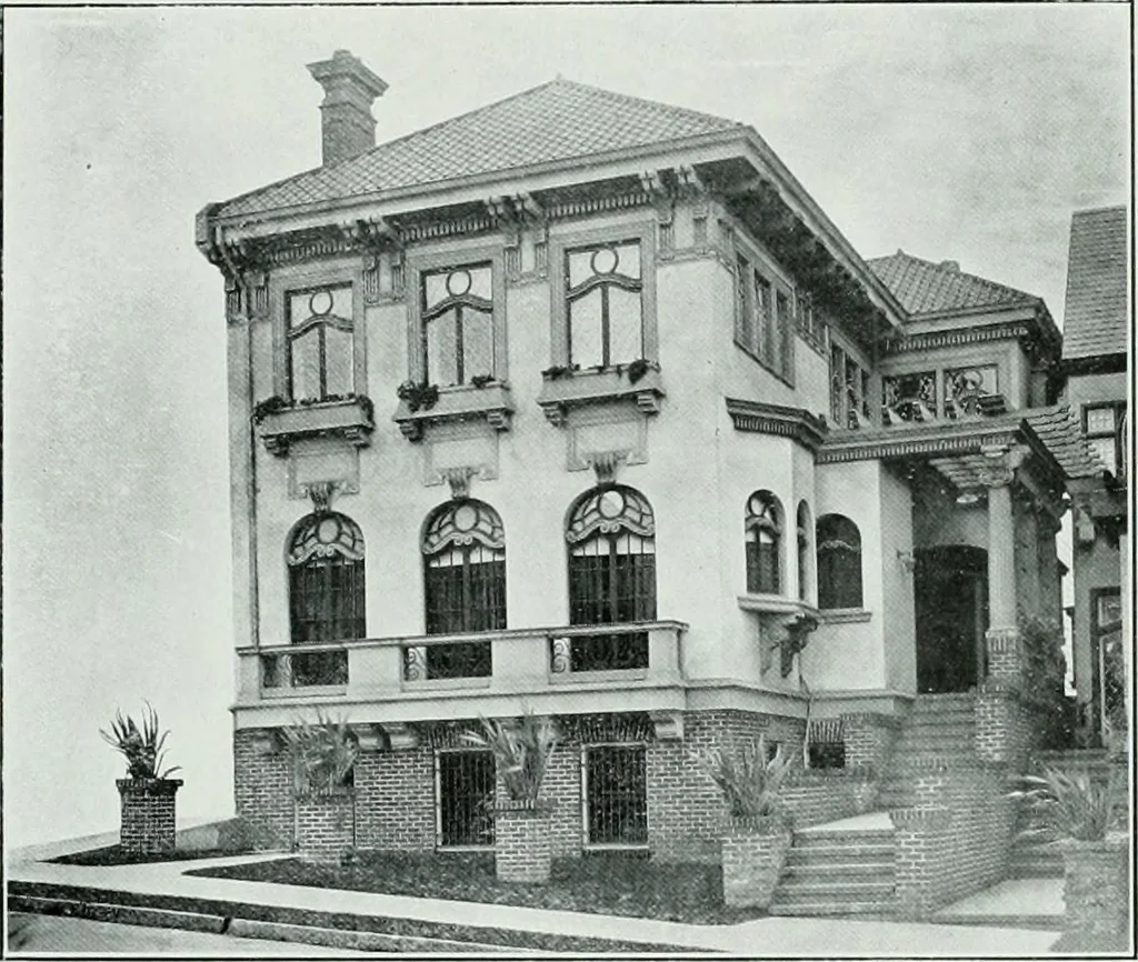 An illustration from The Architect & engineer of California and the Pacific Coast, 1905, leaf 244