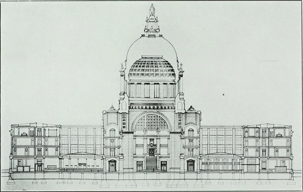 An illustration from The Architect & engineer of California and the Pacific Coast, 1905, leaf 410