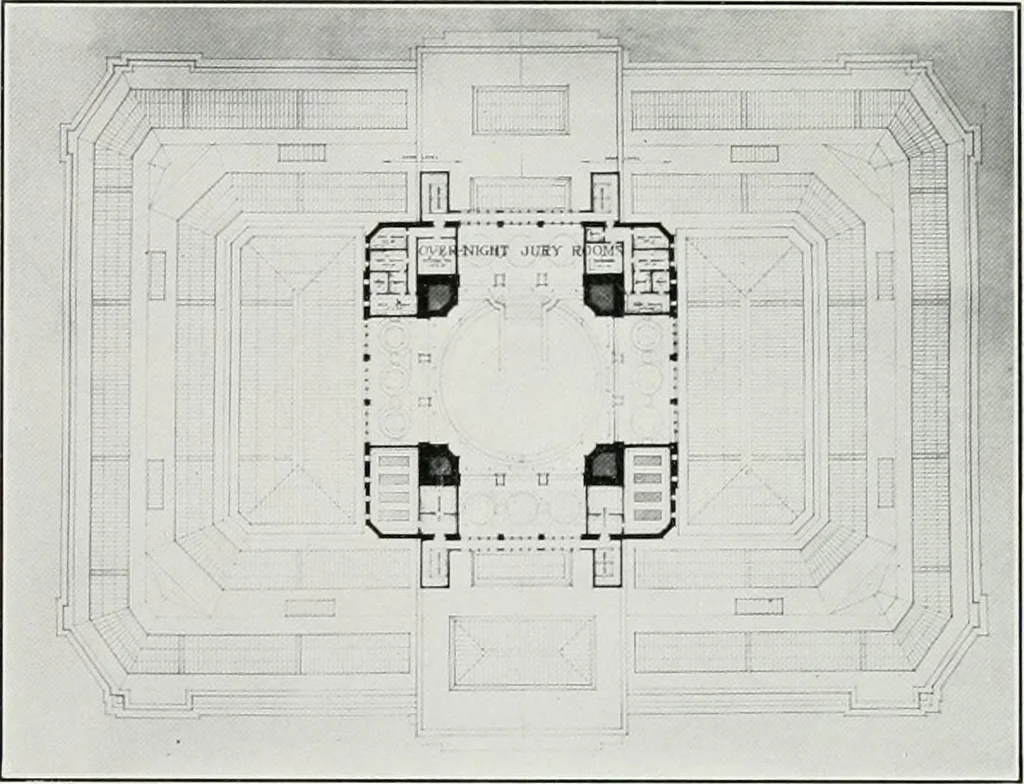 An illustration from The Architect & engineer of California and the Pacific Coast, 1905, leaf 413