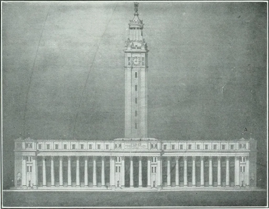 An illustration from The Architect & engineer of California and the Pacific Coast, 1905, leaf 416