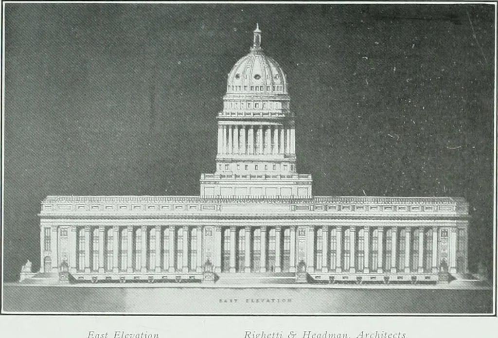 An illustration from The Architect & engineer of California and the Pacific Coast, 1905, leaf 418