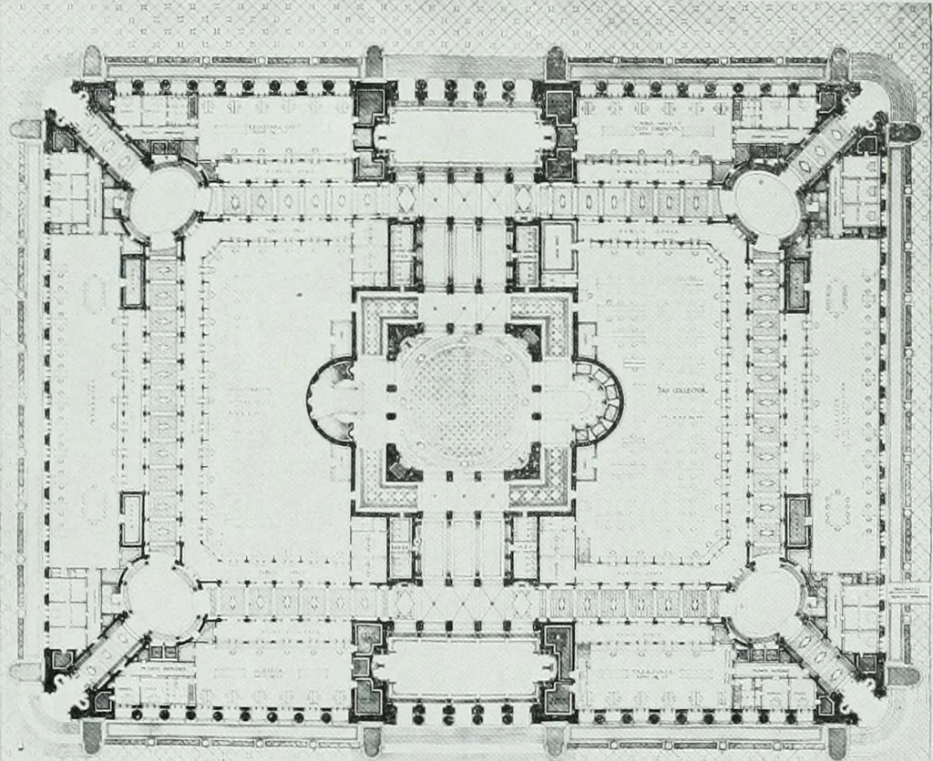 An illustration from The Architect & engineer of California and the Pacific Coast, 1905, leaf 418