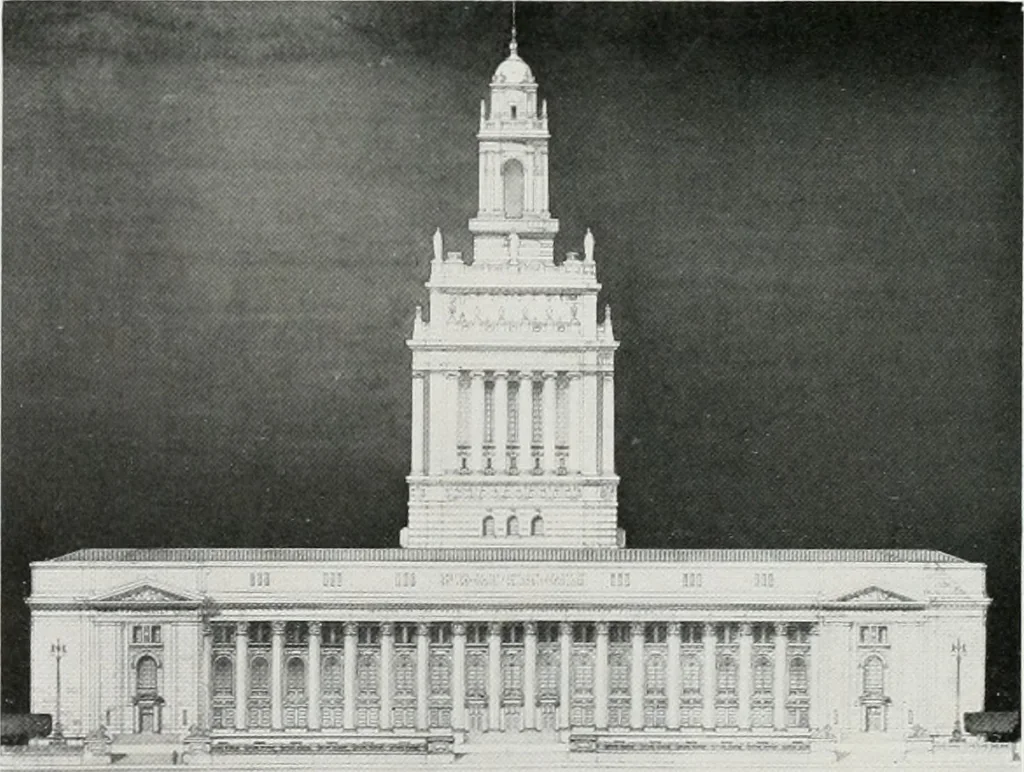 An illustration from The Architect & engineer of California and the Pacific Coast, 1905, leaf 419