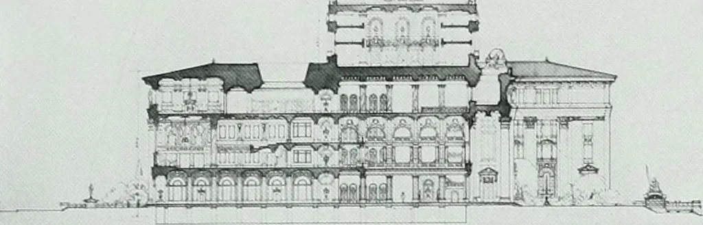 An illustration from The Architect & engineer of California and the Pacific Coast, 1905, leaf 426