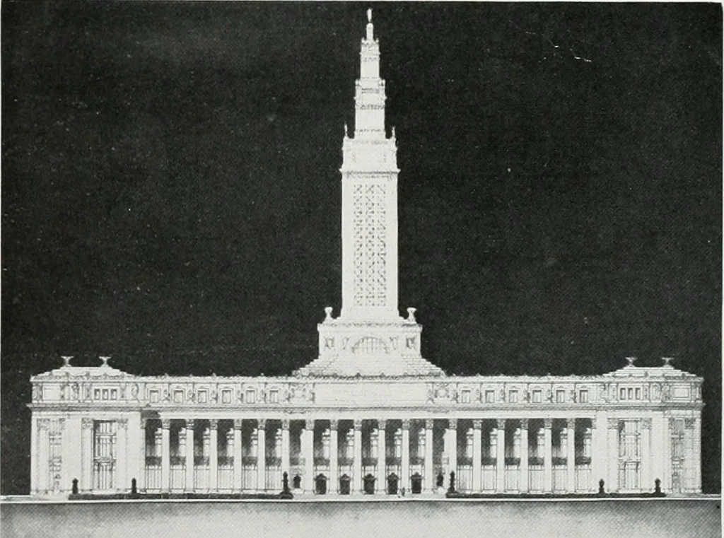 An illustration from The Architect & engineer of California and the Pacific Coast, 1905, leaf 427