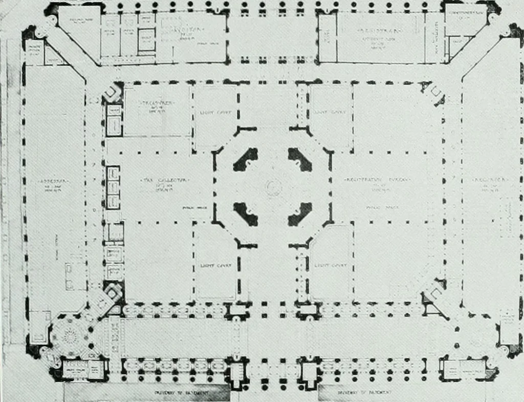 An illustration from The Architect & engineer of California and the Pacific Coast, 1905, leaf 428