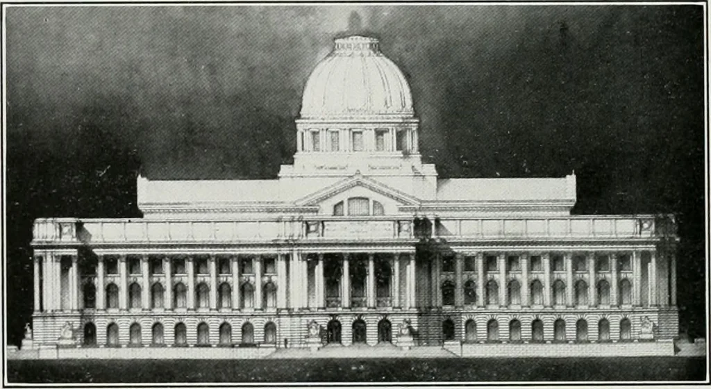 An illustration from The Architect & engineer of California and the Pacific Coast, 1905, leaf 429