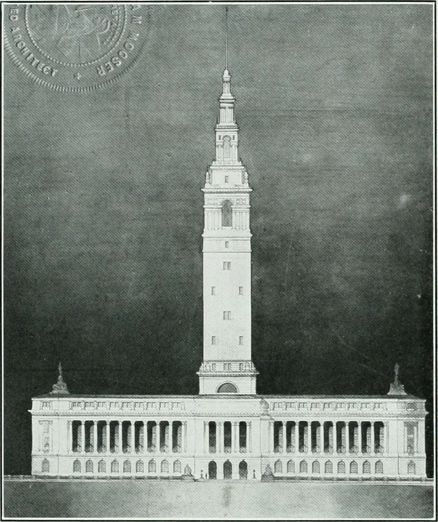 An illustration from The Architect & engineer of California and the Pacific Coast, 1905, leaf 430