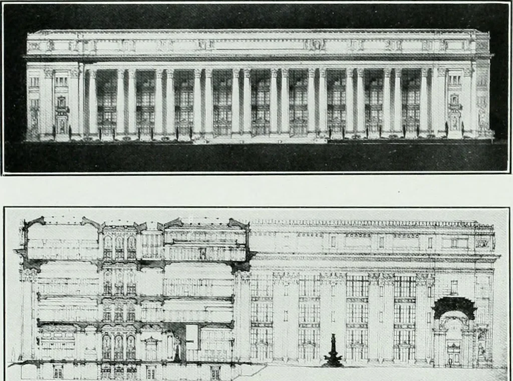 An illustration from The Architect & engineer of California and the Pacific Coast, 1905, leaf 432