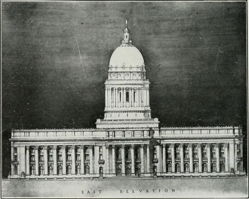 An illustration from The Architect & engineer of California and the Pacific Coast, 1905, leaf 437