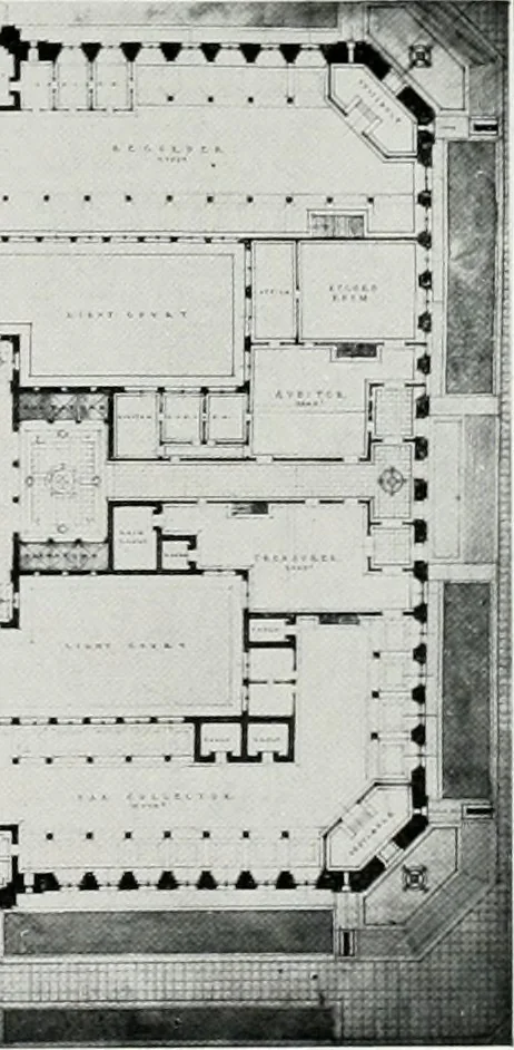 An illustration from The Architect & engineer of California and the Pacific Coast, 1905, leaf 437