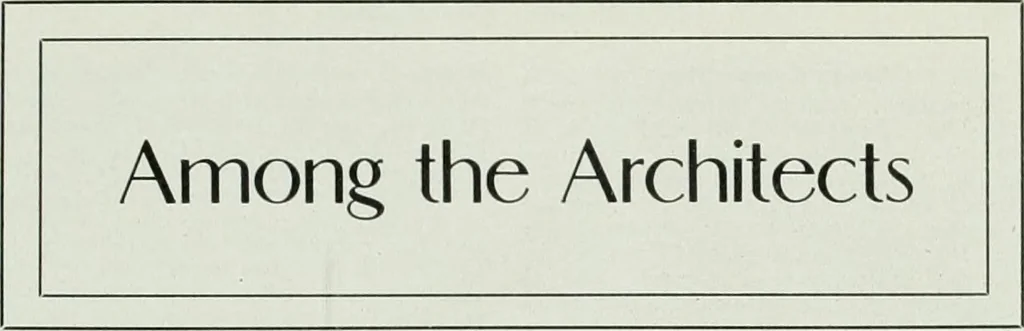 An illustration from The Architect & engineer of California and the Pacific Coast, 1905, leaf 472
