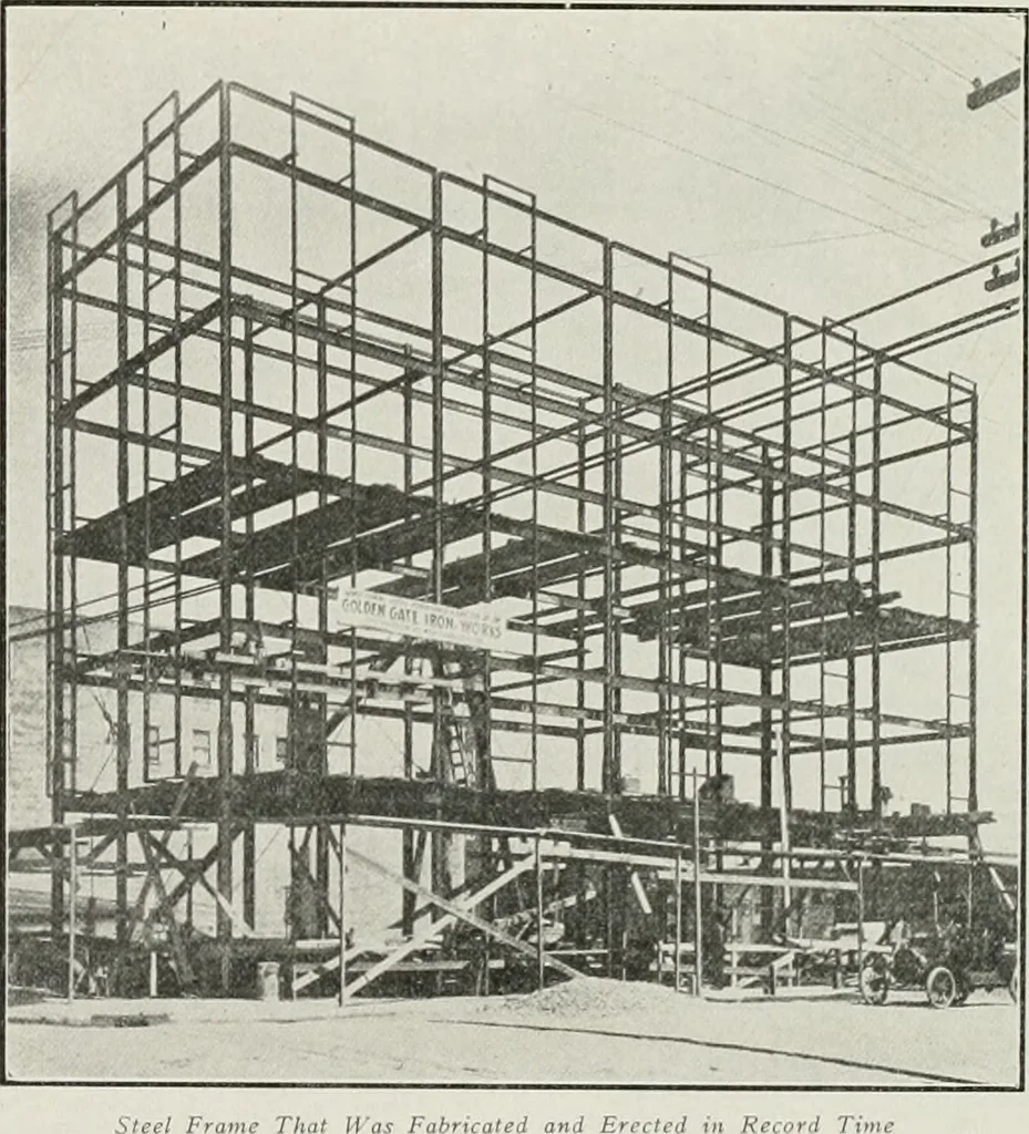 An illustration from The Architect & engineer of California and the Pacific Coast, 1905, leaf 495