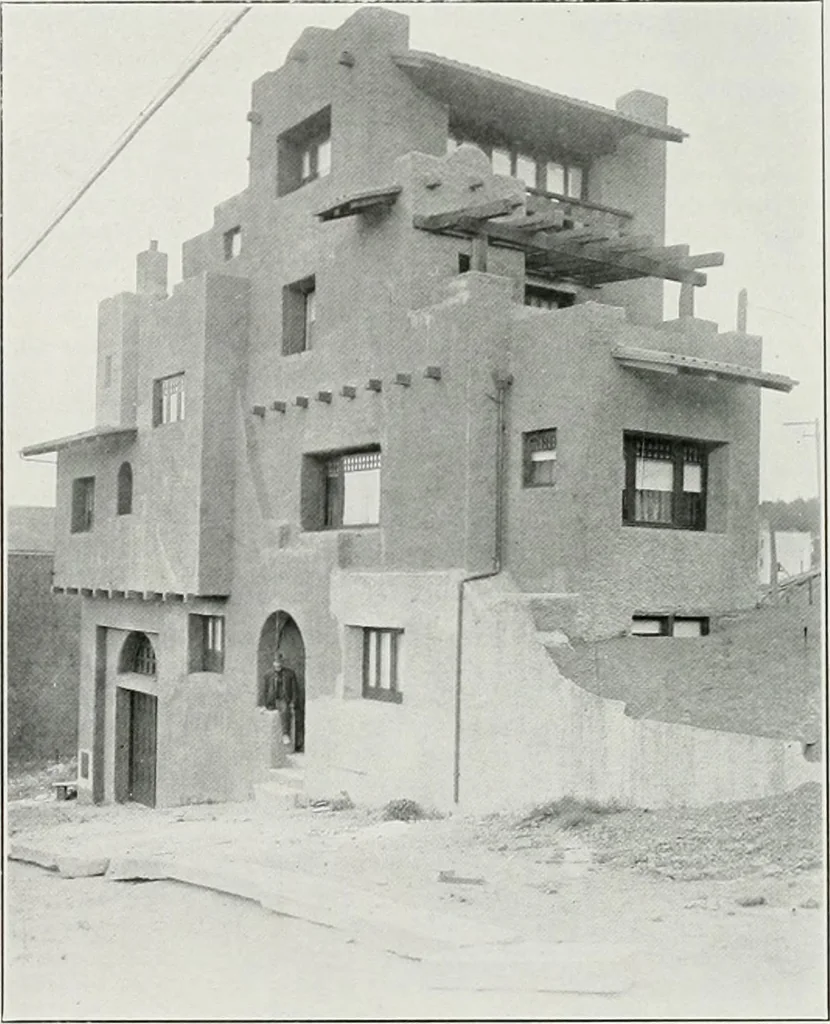 An illustration from The Architect & engineer of California and the Pacific Coast, 1905, leaf 93